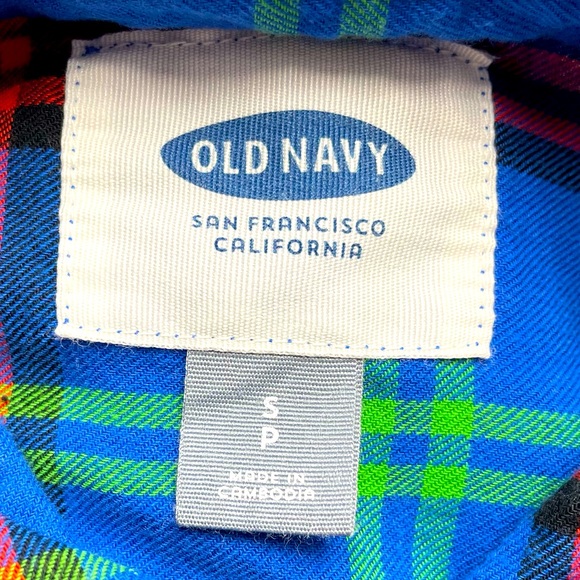 Old Navy Women’s Classic Plaid Shirt Sz Small - Picture 6 of 6